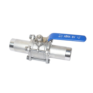 Кран шаровый   ABRA-BV61 под приварку (сварку) ду100 ру40 ABRA-BV61L-Q61F-1000-3L стальной ст. 20
